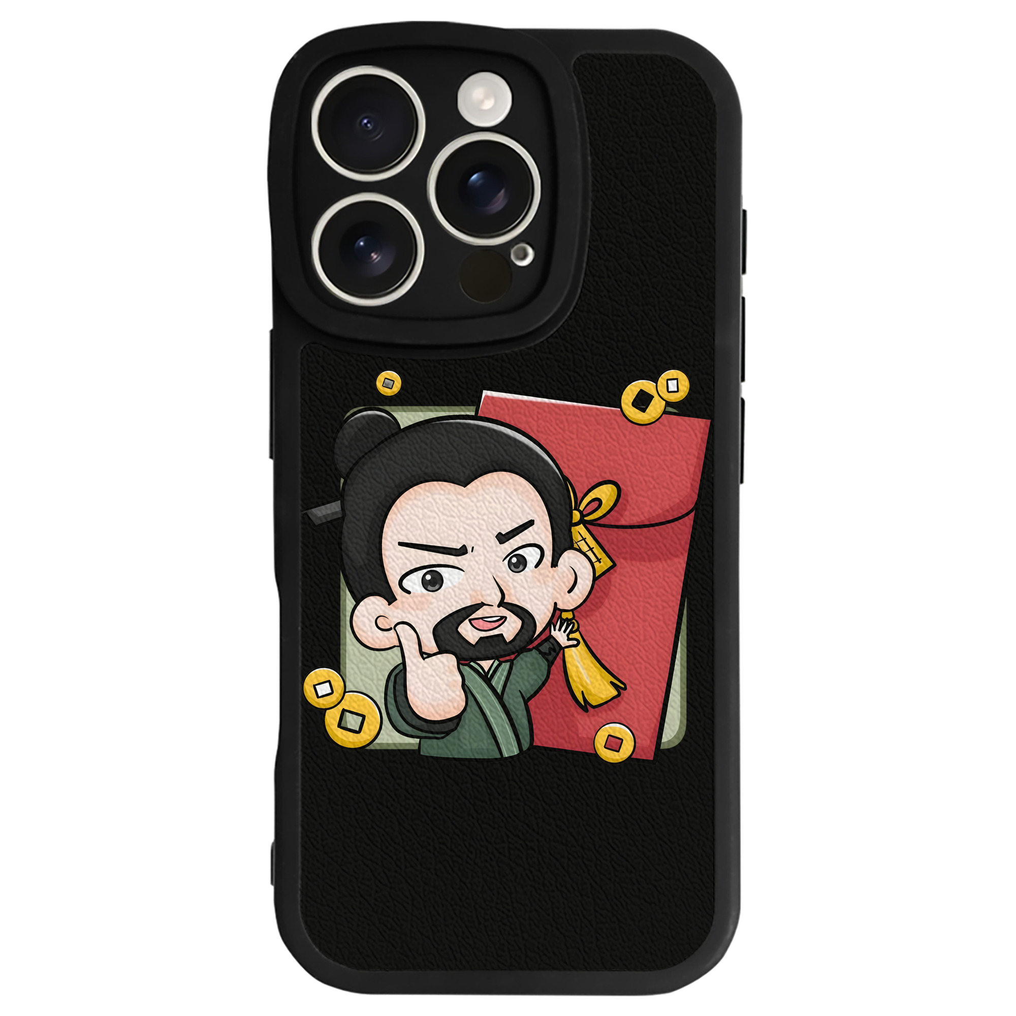 （画像用） Ne Zha 2 ナタ 魔童の大暴れ 【iPhone 16シリーズ対応】シリコンスマホケース（レザー調） 材質：シリコン